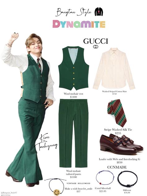 kim taehyung in gucci|bts dynamite Gucci outfits.